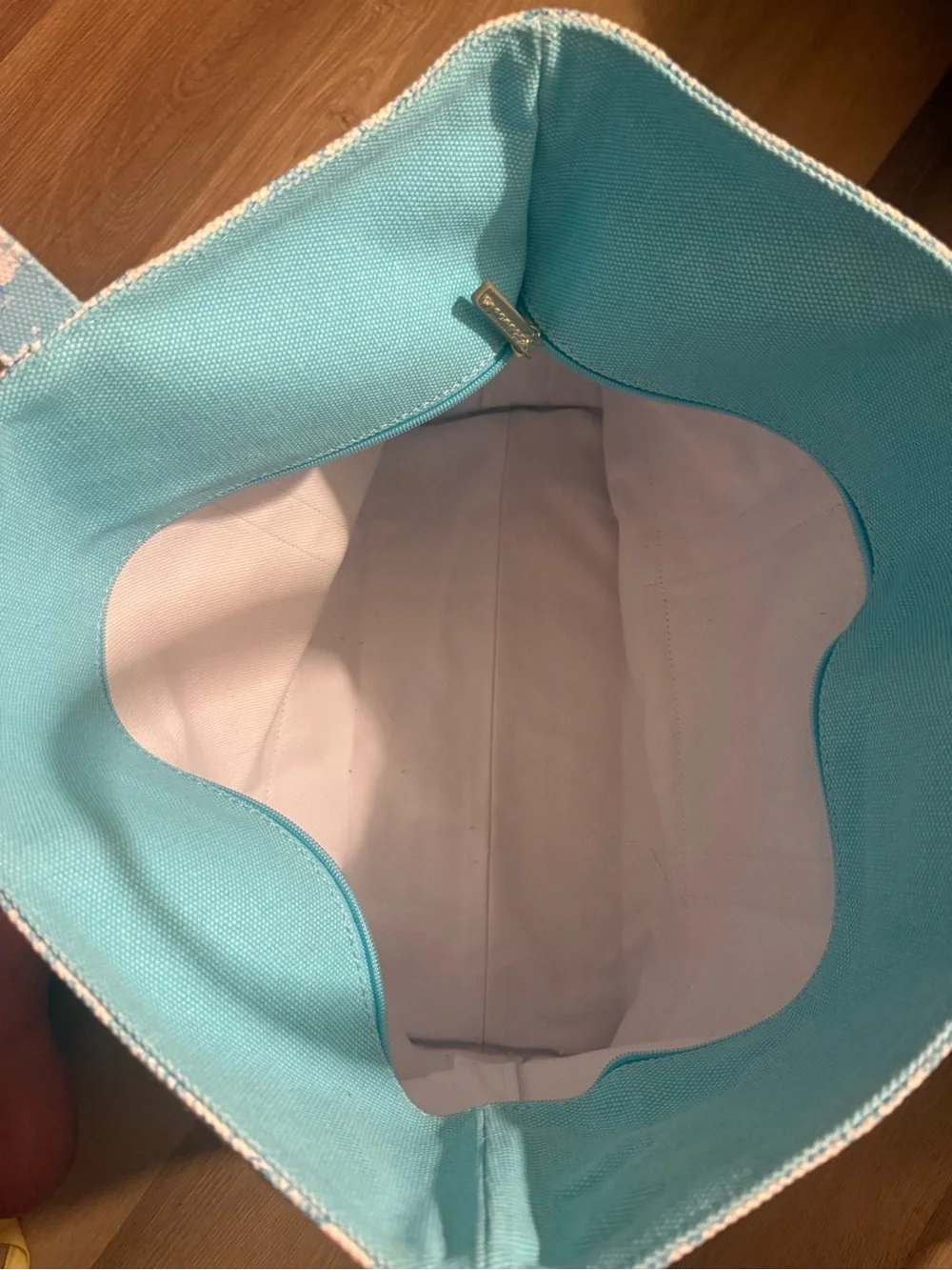 Lilly Pulitzer Aqua New York City-Print Canvas Tote